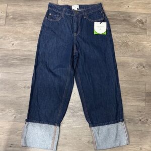 Kate Spade Dark Blue Wide Leg Jeans